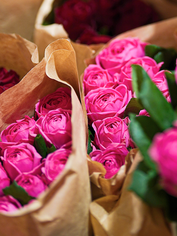 bouquets de roses producteurs fleurs rungis