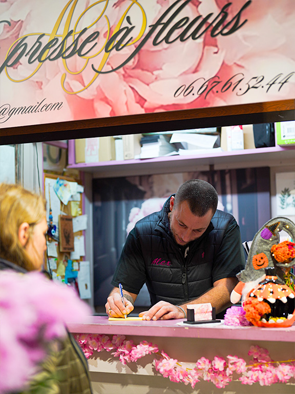 stand producteurs de fleurs rungis